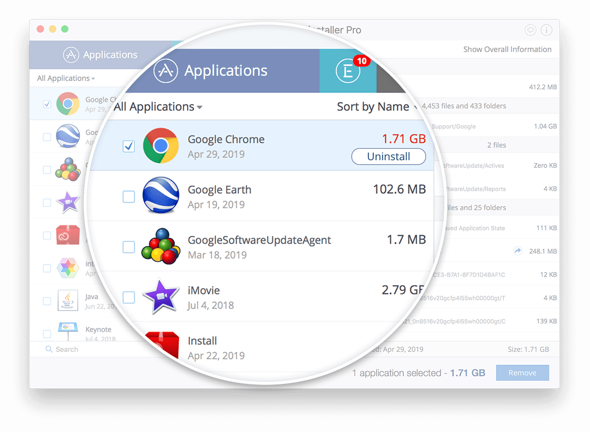 Uninstall apps from mac os